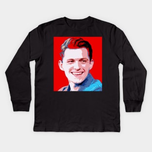 tom holland Kids Long Sleeve T-Shirt